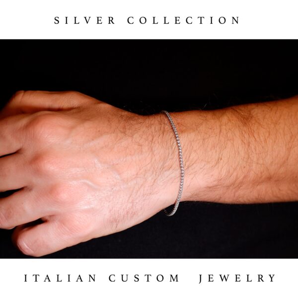 SILVER TENNIS BRACELET - Image 3