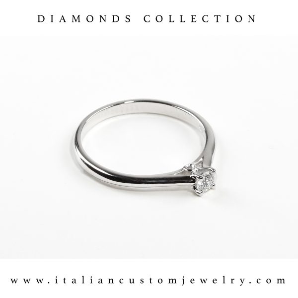 Solitario con diamante 0,10ct mod.39475 - immagine 3