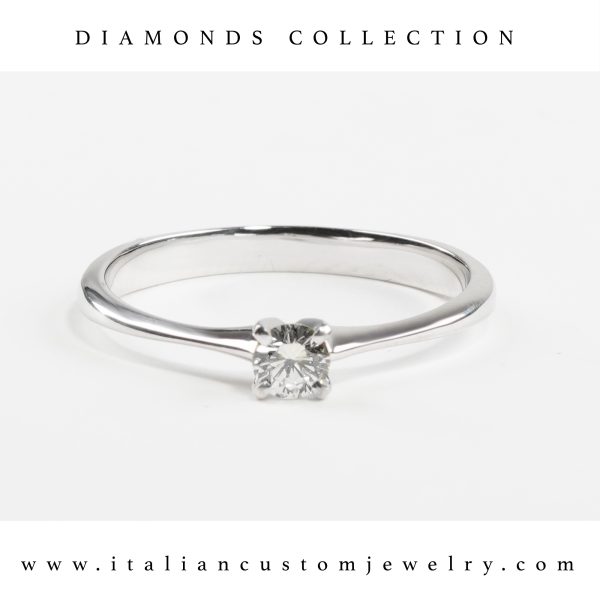 Solitario con diamante 0,18ct - Image 2