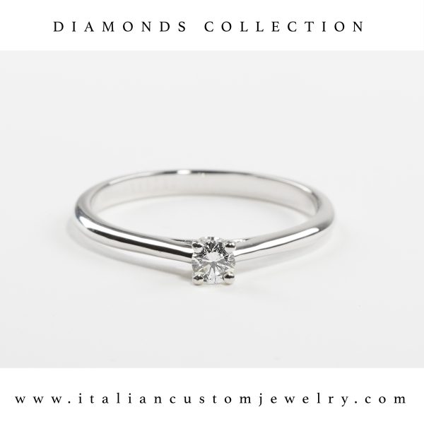 Solitario con diamante 0,10ct mod.39475 - immagine 2