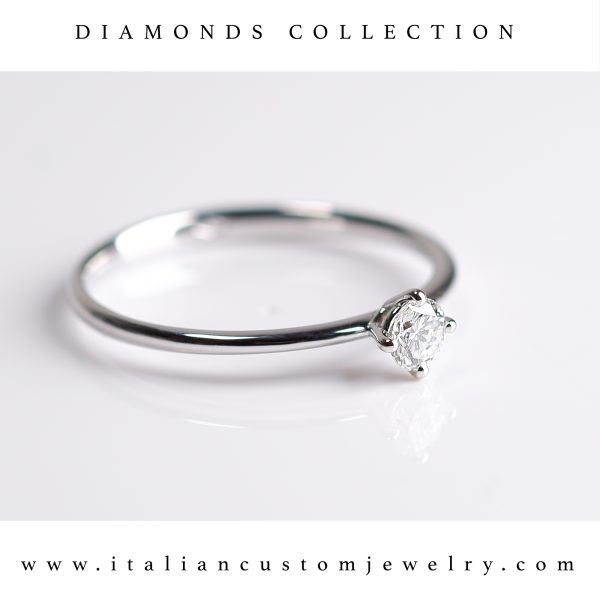 Solitario con diamante 0,21ct - Image 2