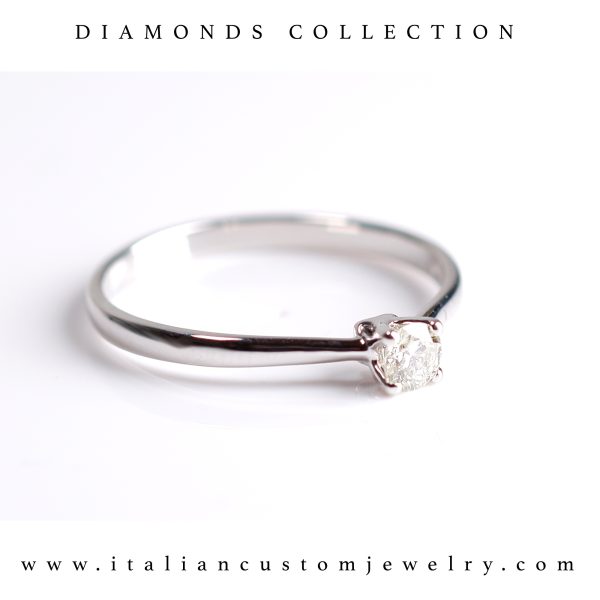 Solitario con diamante 0,18ct - immagine 3