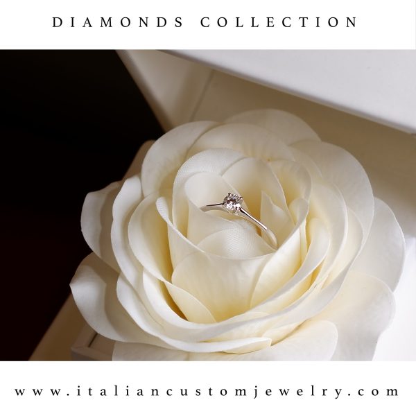 Solitario con diamante 0,10ct mod.39475 - immagine 4